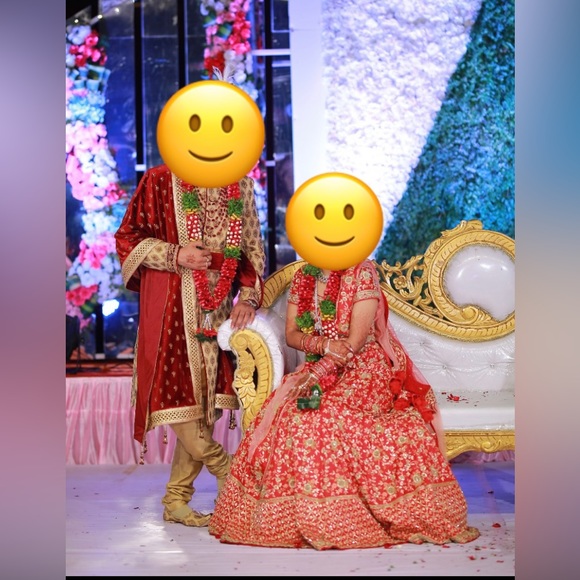 Bridal Lehenga with fully hand work on it - Picture 2 of 3